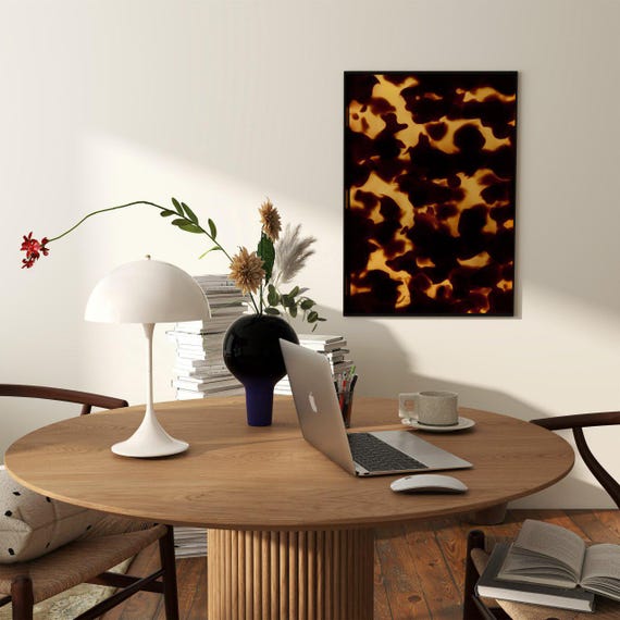 抽象的ポートレート モダンインテリアポスター 象徴的 50x70cm