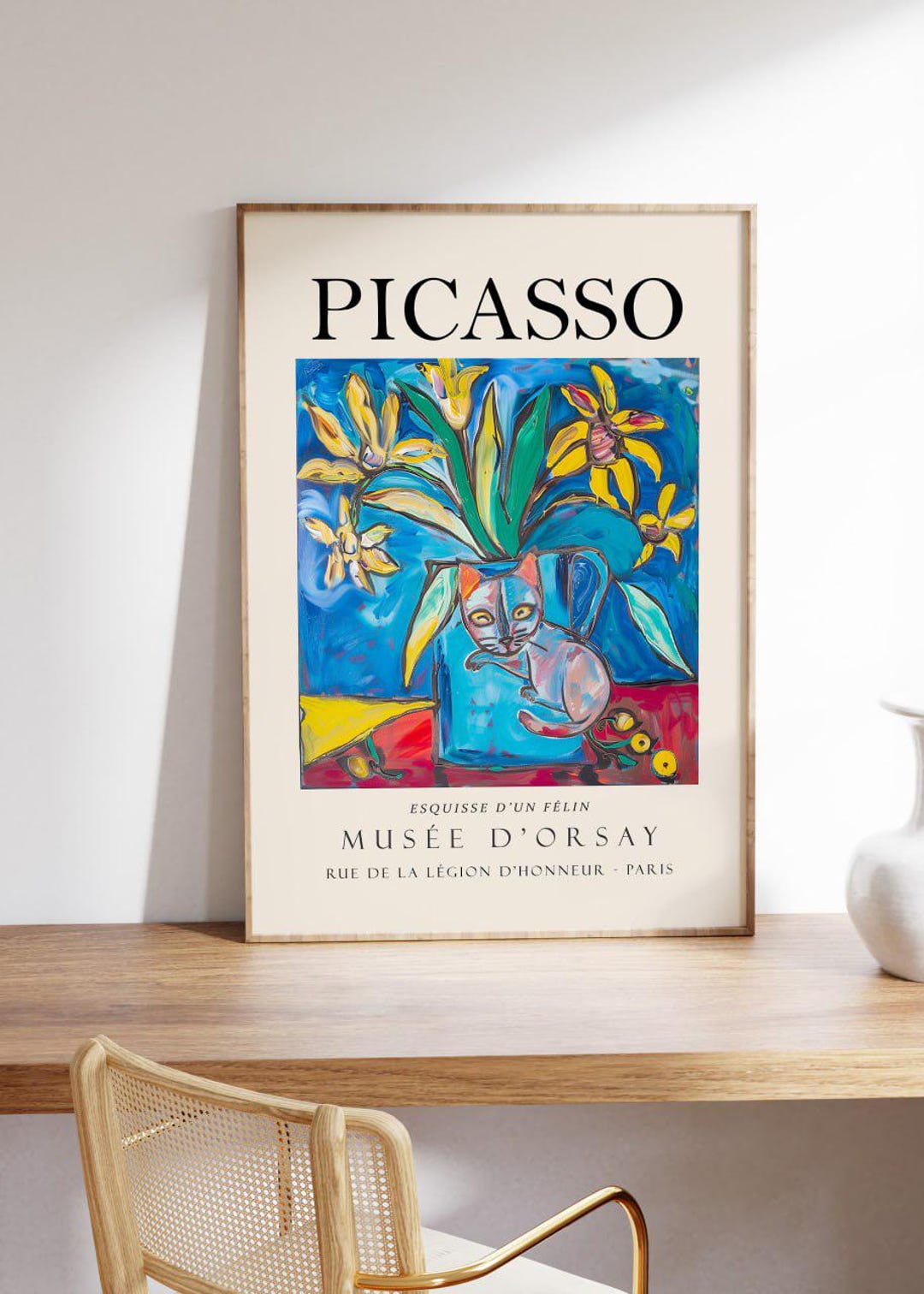 POSTER PICASSO ランプの下の静物 アートフレーム ピカソ アート