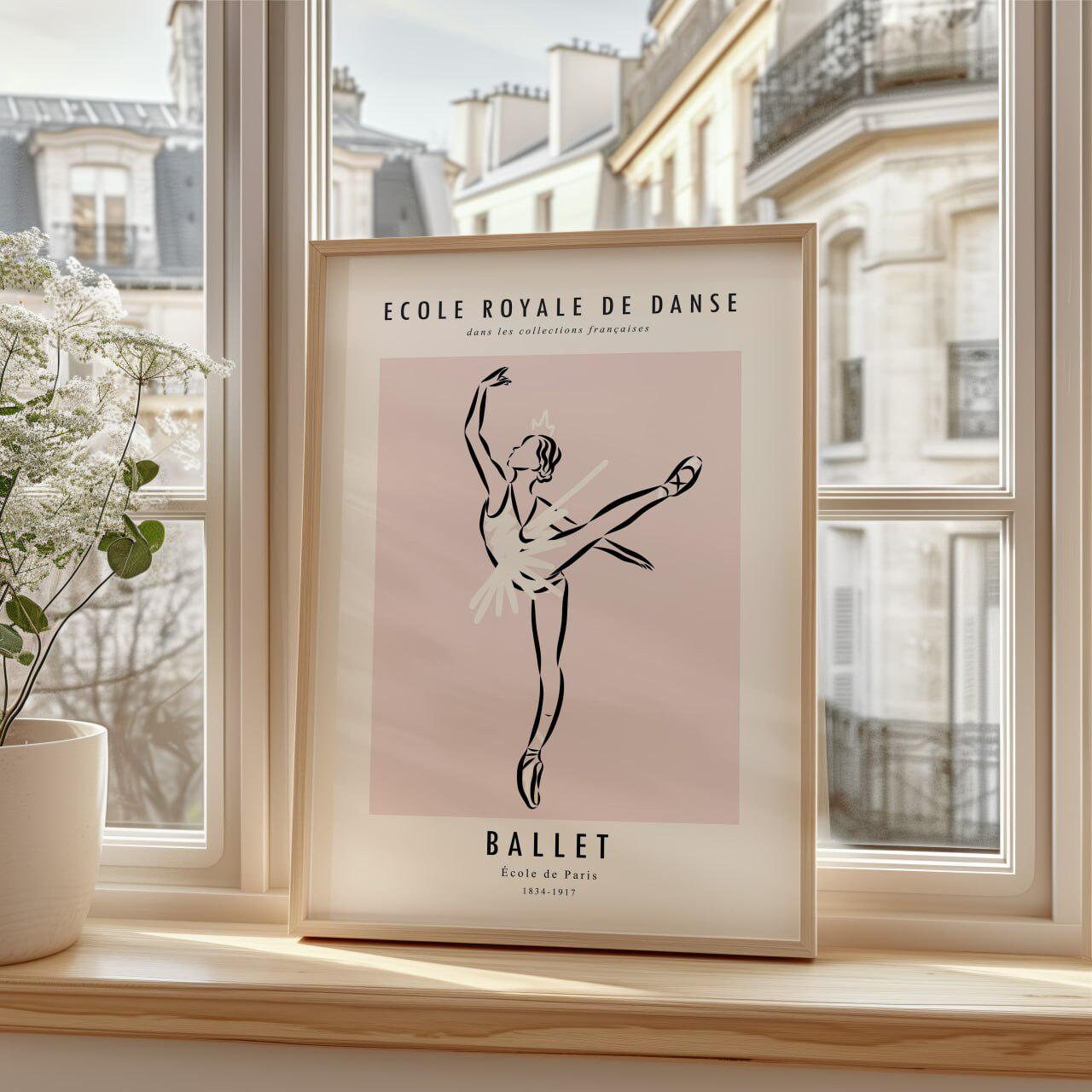 Ballet Poster - Ecole Royale De Danse Inspired by Degas