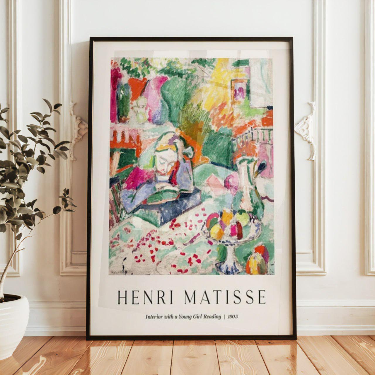 H. Matisse アンリマティス アート ポスター 額装 IDEE 低木 アンリ