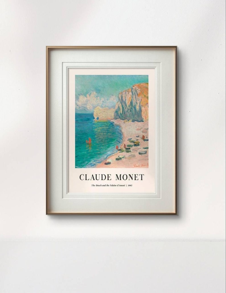 CLAUDE MONET BEACH SCENE visual data 3