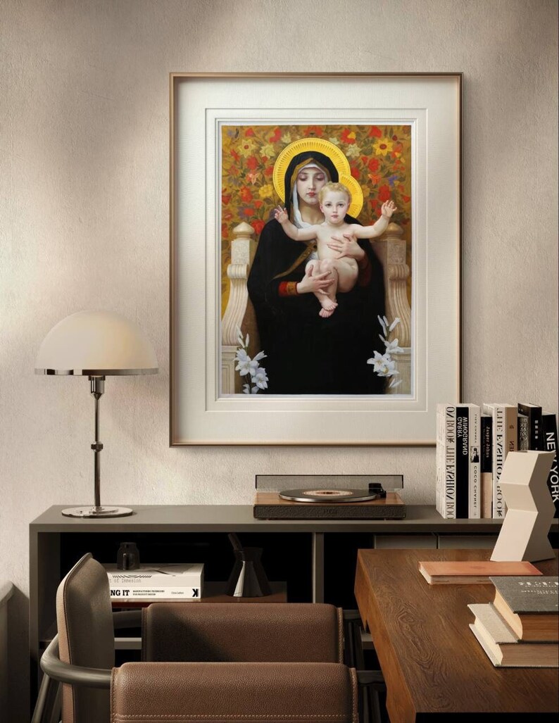 Classic Madonna and Child Art Print Renaissance-inspired Religious ...