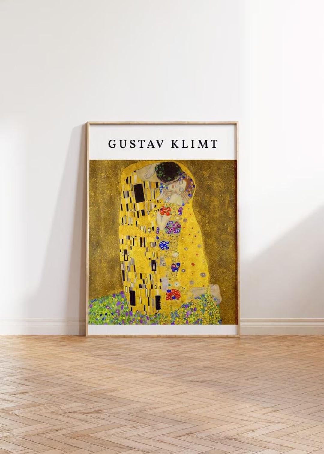 Gustav Klimt the Kiss Print - Vintage Art Nouveau Poster - Famous ...
