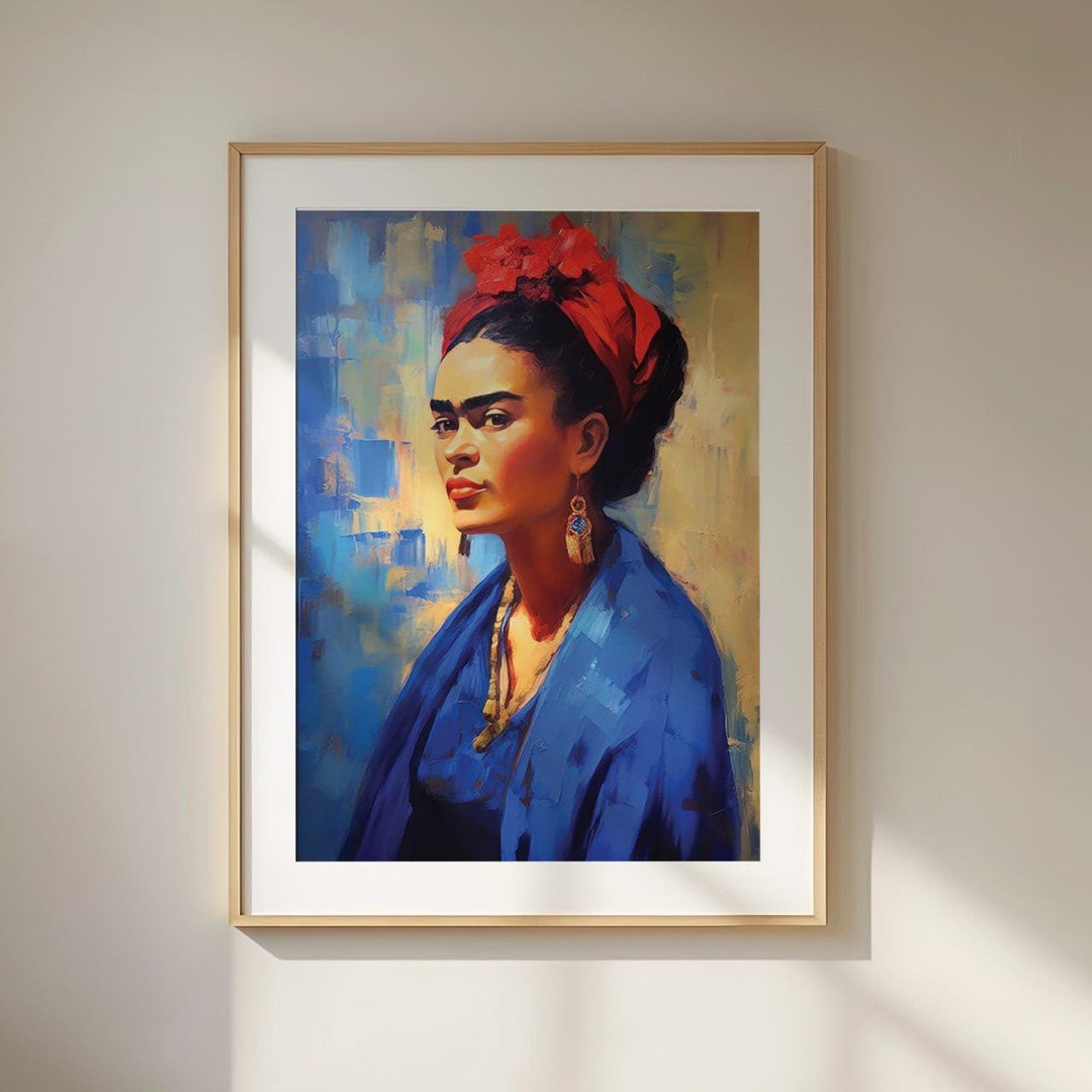 Frida Kahlo Portrait Art Print – High-quality Maximalist Wall Decor for ...