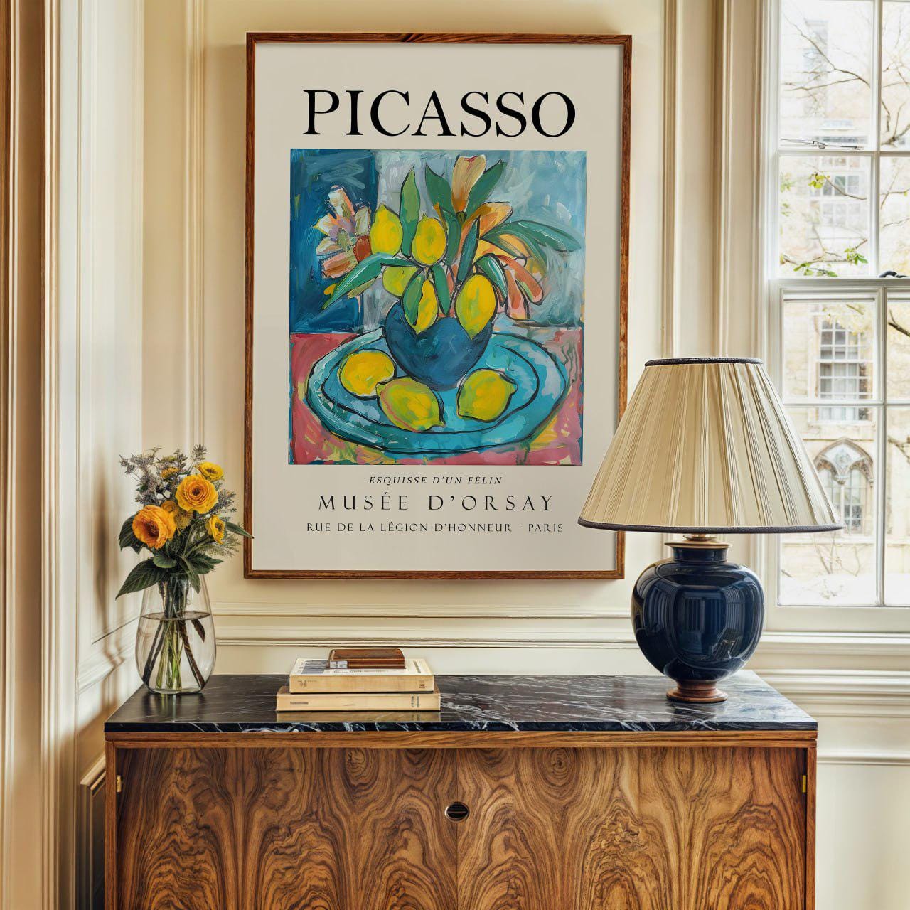 Picasso Art Poster - Musée D'orsay Still Life, Vintage Floral and