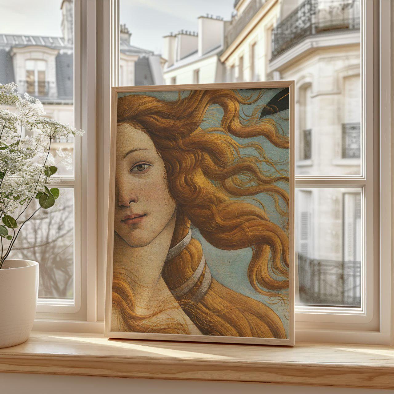 Sandro Botticelli - The Birth of Venus Detail Art Print, High-Quality Renaissance Poster, Classical Wall Decor for Art Enthusiasts
