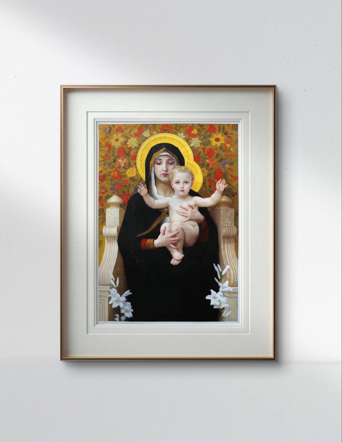 Classic Madonna and Child Art Print Renaissance-inspired Religious ...