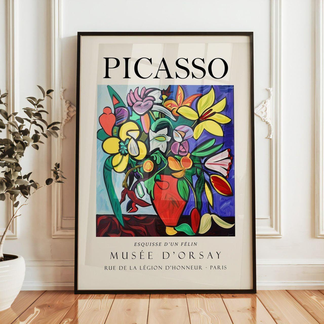 Picasso Art Poster - Musée D'orsay Floral Still Life, Vintage