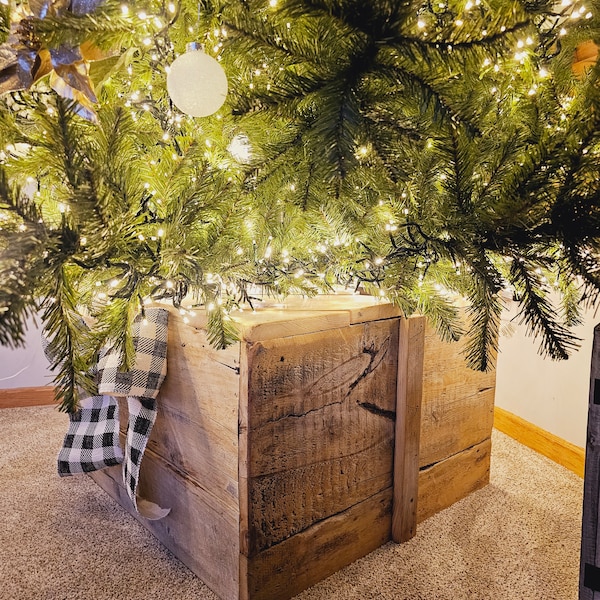 Christmas Tree Box Stand Etsy