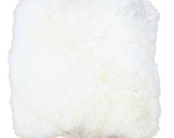 New Zealand Longhair Sheepskin Pillow 18″