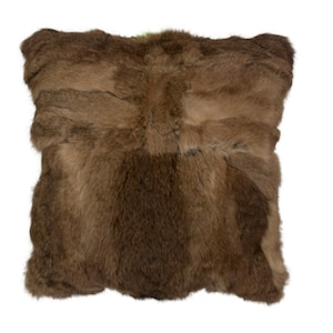 Authentic Red Fox Fur Pillow (Multiple Sizes Available)