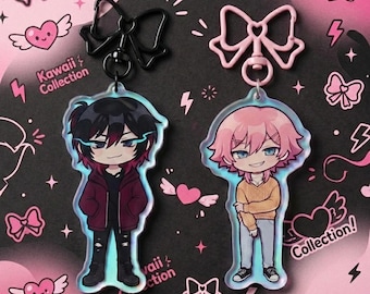 14 Days With You Ren & [Redacted] Acrylic Keychains, 14DWY Fanart