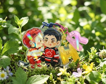 Chibi Sweet Shane Ilya Keychain set, Hollander Rozanov Fan Gift