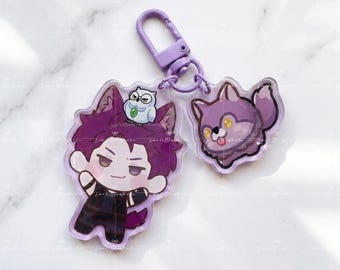 Love and Deep Space Valko Acrylic Keychain, LADS Valko Wolfie Sleepless Hhootie Charm Set, Valko Fans Art