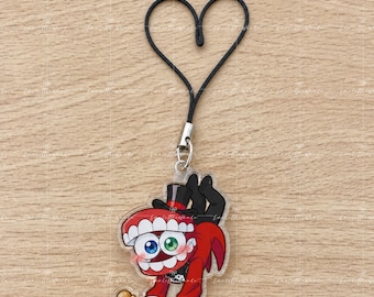 TADC Caine Phone Charm, The Amazing Digital Circus fan art, TADC Inspired Charm
