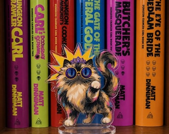 Dungeon Crawler Carl Princess Donut Bookshelf Display Standee, Novels Inspired Bookshelf Decor