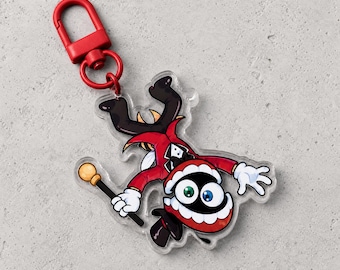 Caine Acrylic keychain, The Amazing Digital Circus fan art, TADC Inspired Charm