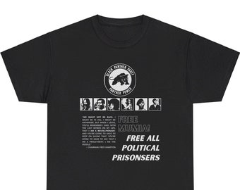 Black Panther Party T-shirt - Free Mumia and All Political Prisoners