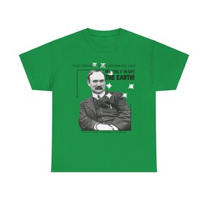 James Connolly tee t-shirt Séamas Ó Conghaile Irish republican army socialist trade union 1916 Easter Rising Ireland communist communism workers marxist marxism revolutionary IRA peoples history irish pride st patricks day starry plough tshirt