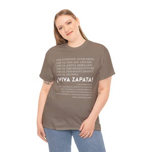 Viva Zapata Para Todos Todo Shirt Zapatista For Everyone Everything Quote Tee EZLN Indigenous Solidarity Anti-Imperialist Leftist T-Shirt image 7