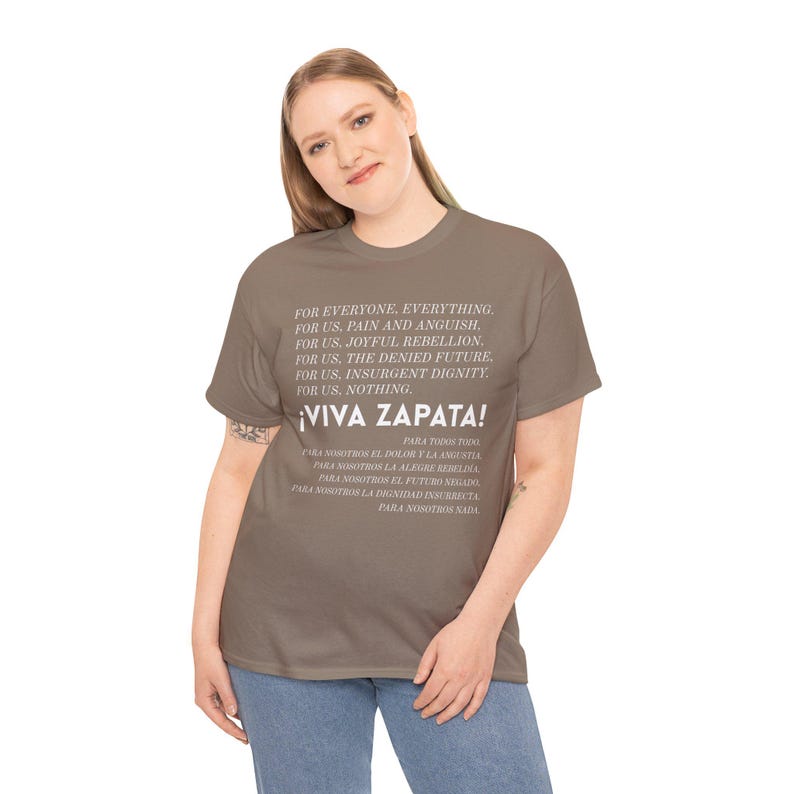 Viva Zapata Para Todos Todo Shirt Zapatista For Everyone Everything Quote Tee EZLN Indigenous Solidarity Anti-Imperialist Leftist T-Shirt image 7