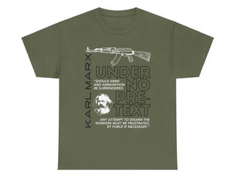 Under No Pretext Karl Marx T-shirt Armed Resistance Leftist