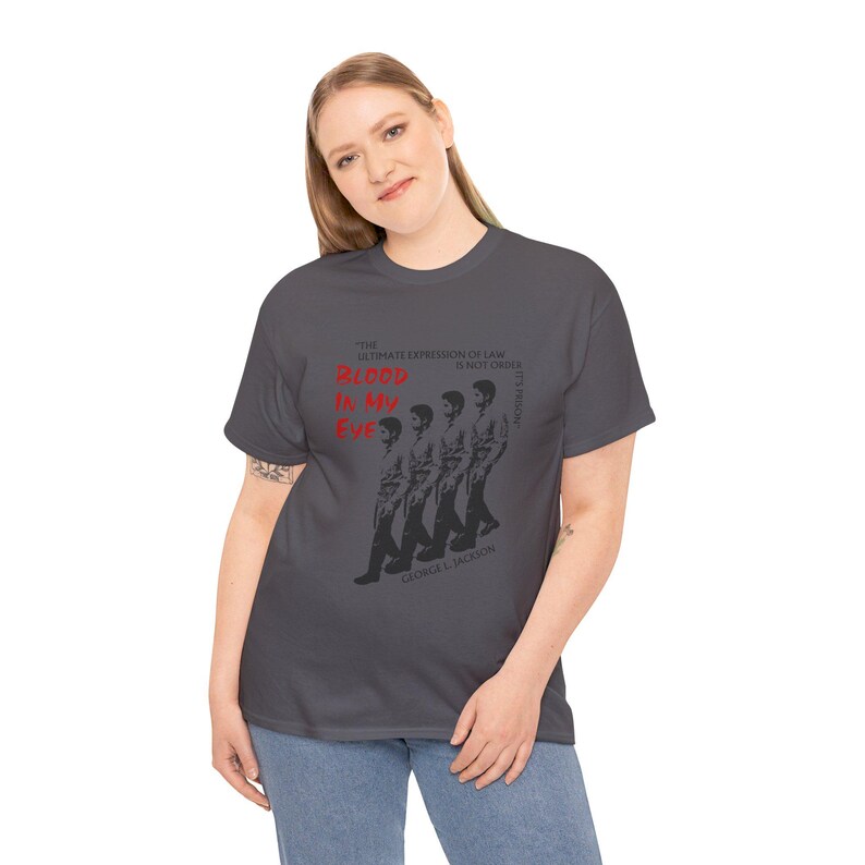 Camiseta do livro sangue em meus olhos de George Jackson imagem 9