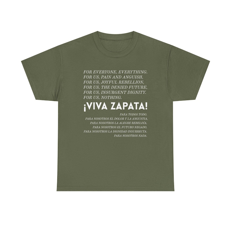 para todos todo shirt zapatista quote tee for everyone everything t shirt ezln slogan indigenous solidarity anti imperialist apparel decolonial leftist tee rebel dignity shirt chiapas liberation shirt zapatismo activist pride 2025 land back protest wear class war clothing radical feminist indigenous rights unisex graphic anarchist anarchism communist communism socialist socialism decolonization radical leftist tee revolutionary poetry t-shirt