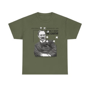 James Connolly tee t-shirt Séamas Ó Conghaile Irish republican army socialist trade union 1916 Easter Rising Ireland communist communism workers marxist marxism revolutionary IRA peoples history irish pride st patricks day starry plough tshirt