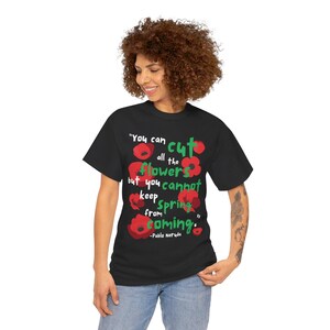 Pablo Neruda Free Palestine T-Shirt Socialist, Communist, Anarchist Free Gaza Revolution Ceasefire Now image 3