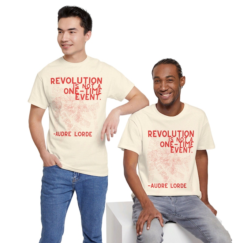 Audre Lorde Revolution is Not a One-time Event Quote T-shirt Feminist ...