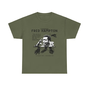 fred hampton t shirt revolutionary marxist socialist socialism communist communism black liberation black lives matter tshirt tee gift activist leftist black panther party huey newton angela davis bobby seale liberation radical