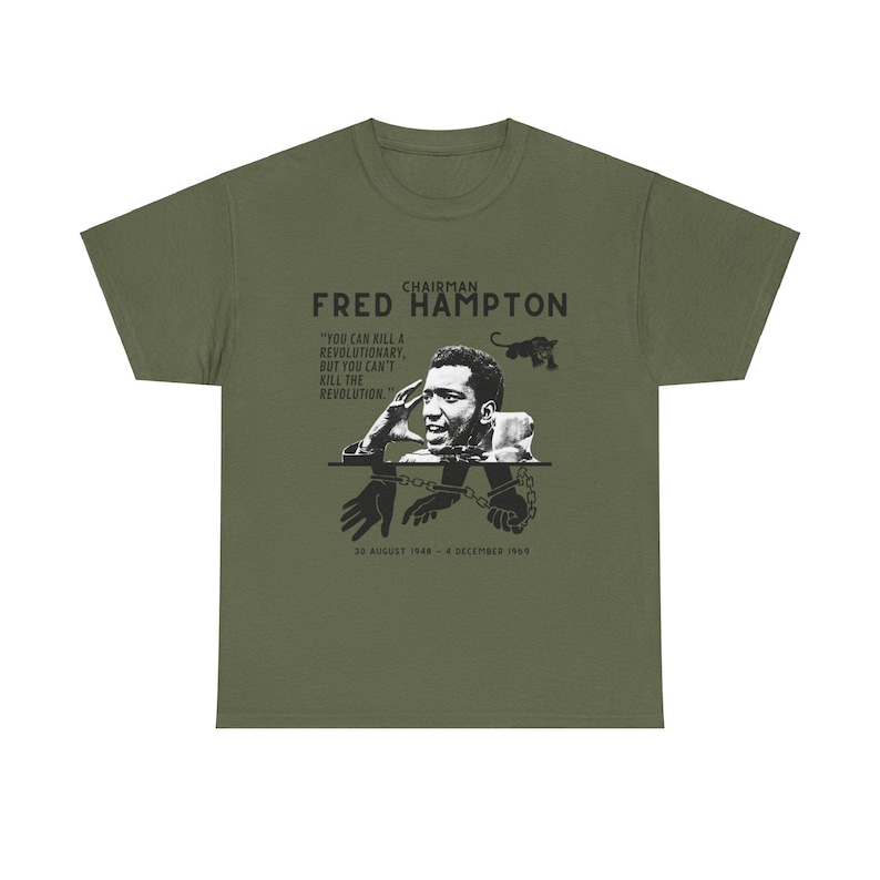 fred hampton t shirt revolutionary marxist socialist socialism communist communism black liberation black lives matter tshirt tee gift activist leftist black panther party huey newton angela davis bobby seale liberation radical