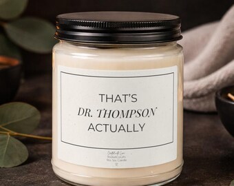 Regalo de graduación de doctorado Regalo de graduación de médico Regalos de graduación personalizados Vela divertida para él Doctorado Medicina Derecho Enfermería Vela de graduación personalizada