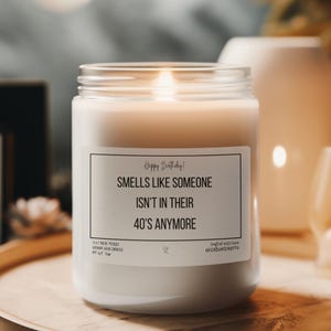 50th Birthday Gift for Her Fifty & Fabulous Candle Funny 50th Birthday Present Fiftieth Gift Funny Birthday Candle Gift For Best Friend