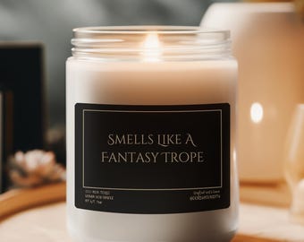 Smells Like a Fantasy Trope Candle | Romantasy Gift for Book Lovers