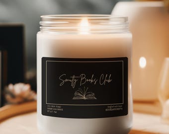 Smutty Books Club Candle | Spicy Romance Book Lover Gift