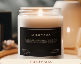 Fated Mates Candle | Romantasy Book Gift | Fantasy Romance Readers