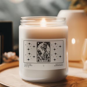 Reader Tarot Candle Gift Book Lover Candle Gift Cozy Reading Candle Bookworm Candle Avid Reader Gift for Her Book Nook Candle Book Club Gift