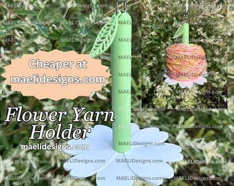 Flower Yarn Holder / Minder / Dispenser / Spinner / Portable