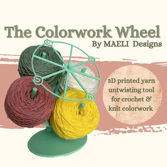 I started a new WIP with my Colorwork Wheel!! 🥳🥳 With this wheel, it, Crochet