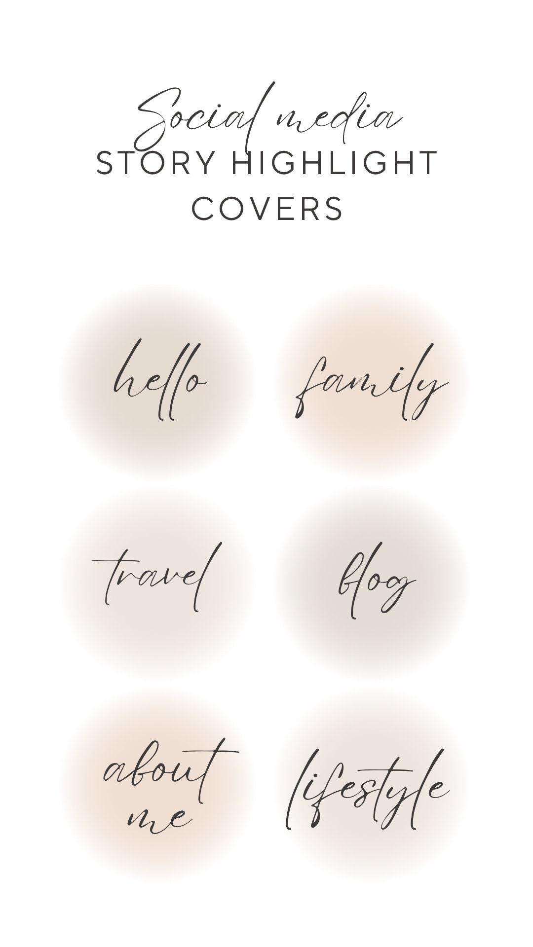 DIY Instagram Highlight Covers | Minimalist | Fully Editable With Canva ...
