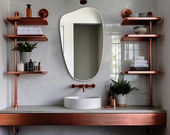 Asymmetric Mirror - Bathroom Mirror - Wall Mirror - Irregular Mirror - Frame Mirror - Curved Mirror - Mirrors - Full Length Mirror