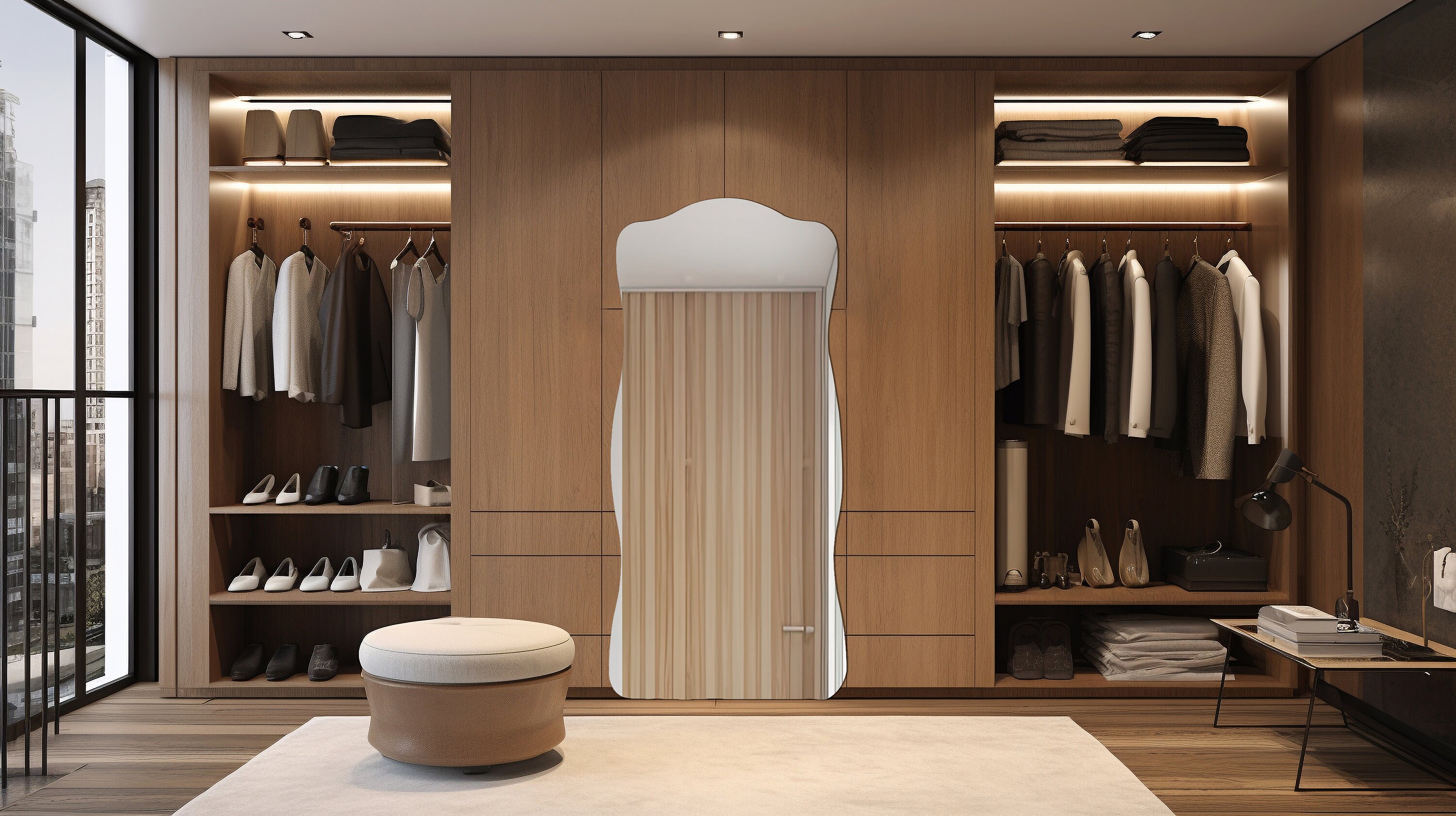 Floor Led Mirror Led Mirrors Full Length Mirror With Light on the Back