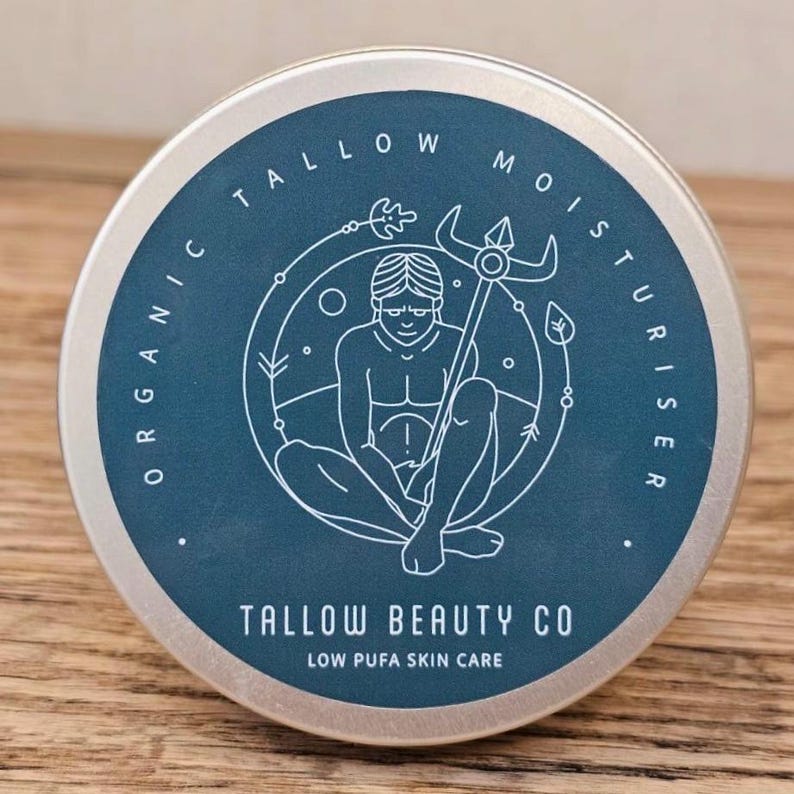 ORGANIC Whipped Grass-Fed beef Tallow face & body Cream With cold pressed organic Jojoba Oil | best Seller unscented balm. 100 Milliliters