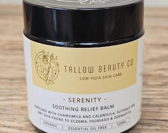 ORGANIC Chamomile and Calendula infused PURE 100% Grass Fed Beef Tallow Face cream, infused with no seed oils, nontoxic essential oil free.
