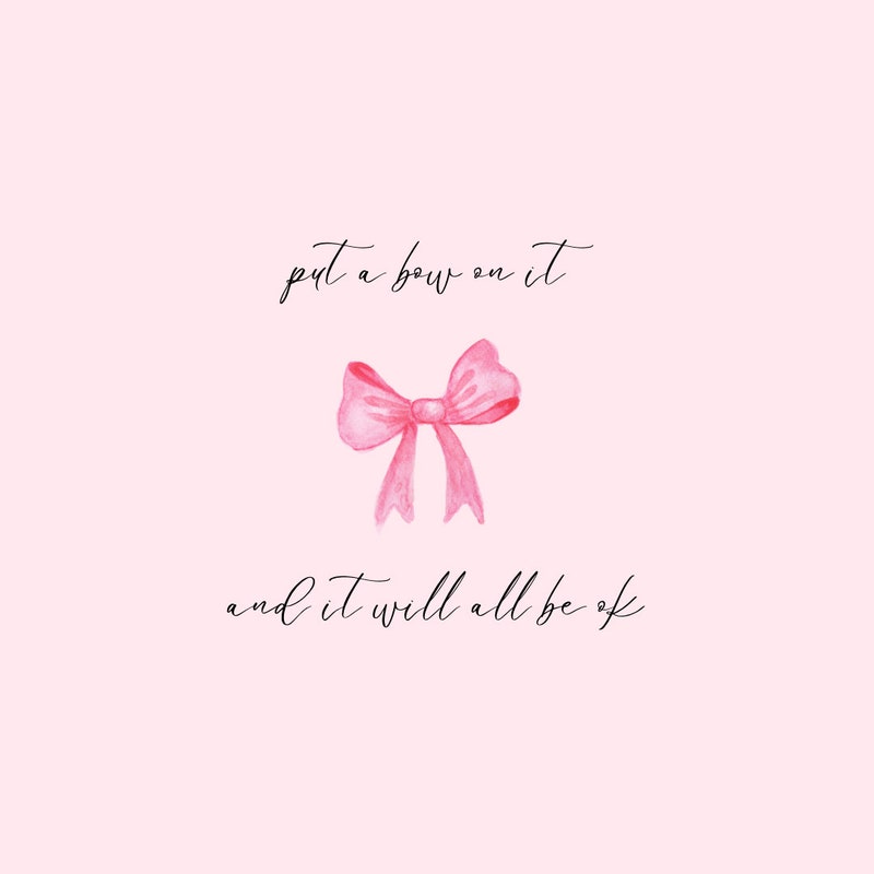 Girl Bow Wallpaper - Etsy