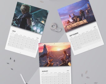 Final Fantasy VII Remake Wall Calendar (2024)