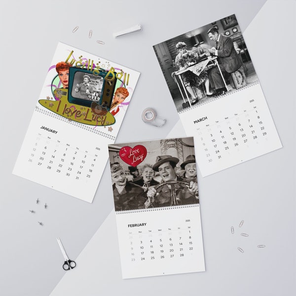 I Love Lucy 2025 Calendar Etsy