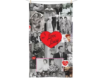 I Love Lucy Hand Towel: Valentine's Day Kitchen Decor